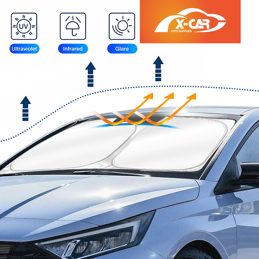WindScreen Sun Shade for Hyundai i20 BC3 Series 2020-Onwards Blocks UV Rays Foldable Custom Wind Screen Sun Visor Protector