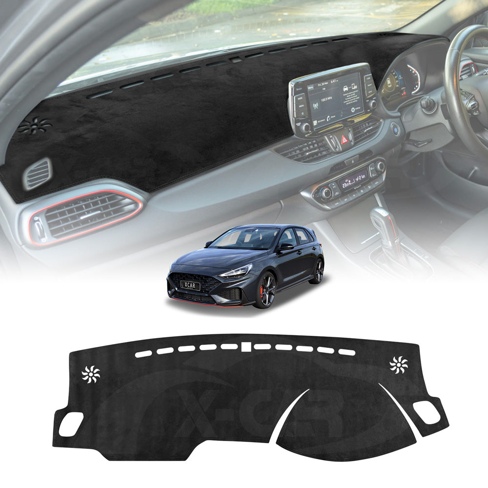 Dash Mat for Hyundai i30 Hatchback 2018-Onwards Non-Slip Microfiber Dashboard Pad Interior Accessories