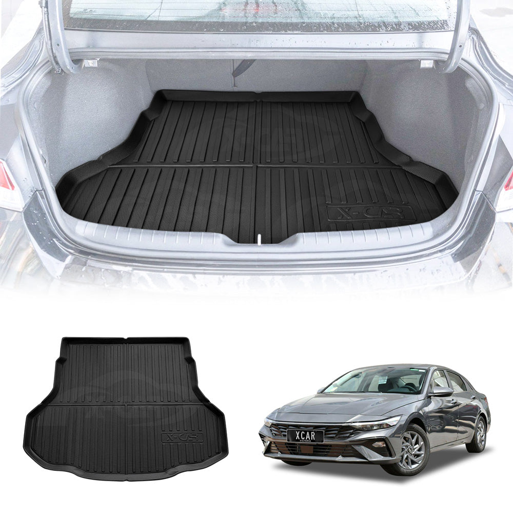 Boot Liner for Hyundai i30 Sedan CN7.V2 V3 V4 2023-Onwards All Weather Heavy Duty Cargo Trunk Cover Mat Luggage Tray Car Accessories