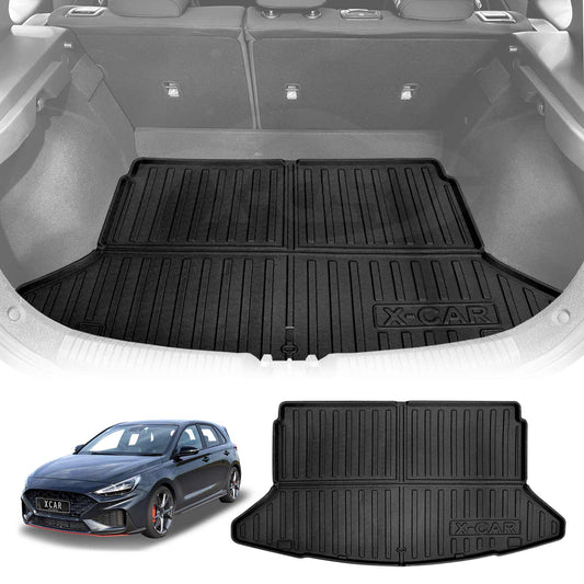 Boot Liner for Hyundai i30 Hatchback 2018-2025 Non Heigh Ajustable Boot Heavy Duty Cargo Trunk Cover Mat Luggage Tray