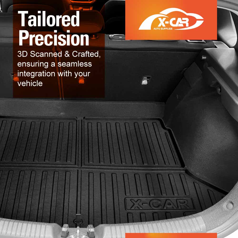3D Floor Mats Boot Liner for Hyundai i30 Hatchback 2018-2025 All Weather Heavy Duty Cargo Car Trunk Luggage Tray