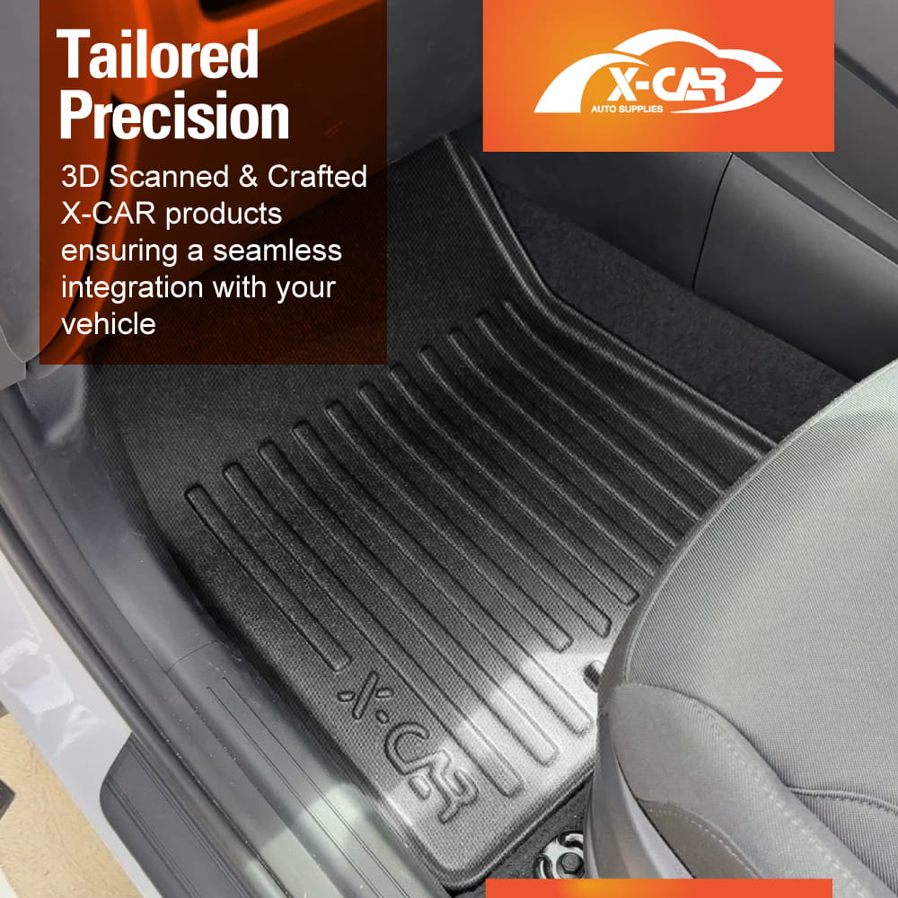 3D Floor Mats Boot Liner Set for Hyundai Tucson NX4 Hybrid 2021-Onwards All Weather Heavy Duty Cargo Kick Back Seat Cover