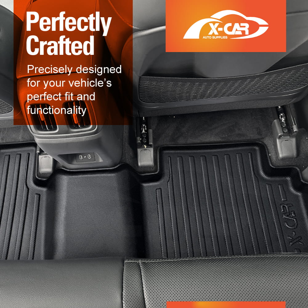 3D Floor Mats Boot Liner Set for Hyundai Tucson NX4 Hybrid 2021-Onwards All Weather Heavy Duty Cargo Kick Back Seat Cover