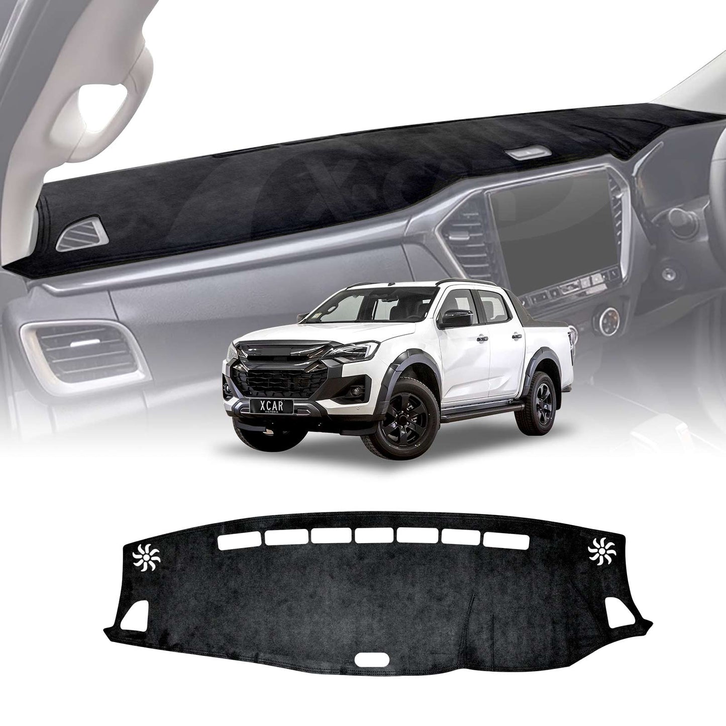 Dash Mat for ISUZU D-MAX DMAX Dual Cab 2020-Onwards Non-Slip Microfiber Pad Cover Interior Accessories