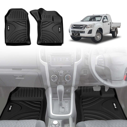 3D Floor Mats for ISUZU D-MAX DMAX Single Cab 2012-2020 Heavy Duty All Weather Car Mats Carpet Liner Set Car Accessories
