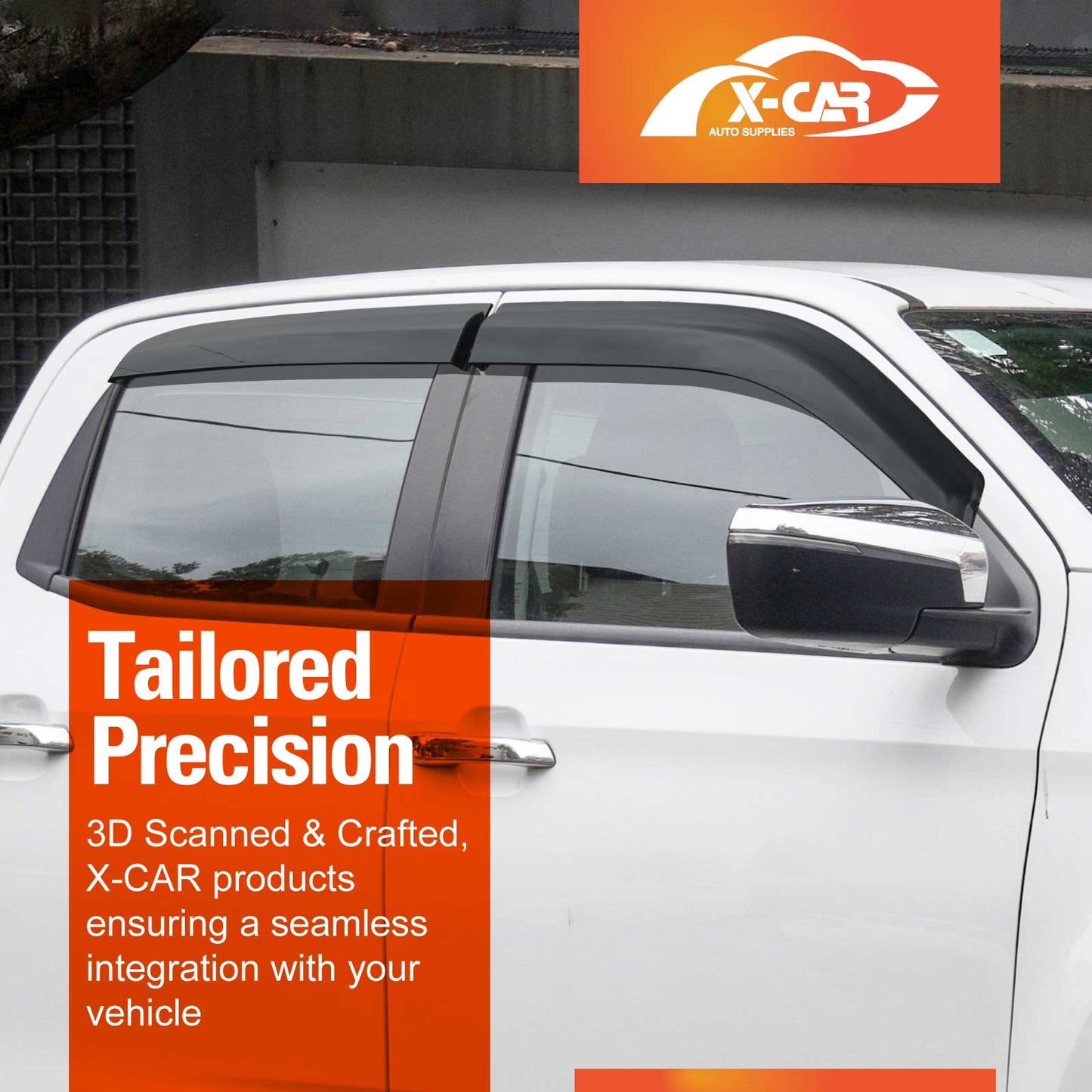 Weathershields for Isuzu D-MAX Dual Cab 2012-2020 Car Weather Shields Wind Deflectors Window Sun Visor 4-Piece Set