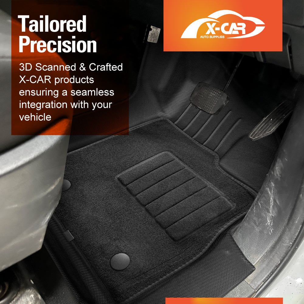 Premium Floor Mats for ISUZU D-MAX DMAX Dual Cab 2020-Onwards Heavy Duty All Weather Double Layer TPE Carpet Car Interior Liner Set