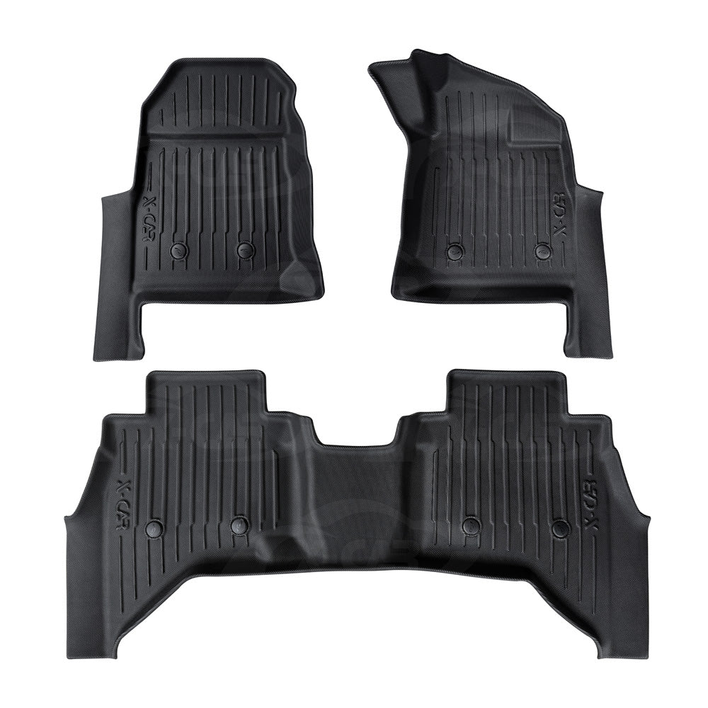 3D Floor Mats for ISUZU D-MAX DMAX Dual Cab 2020-Onwards Heavy Duty All Weather Car Mats Carpet Liner Set Car Accessories