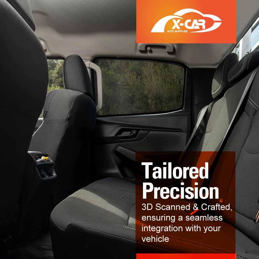 Window Sun Shades for ISUZU D-MAX DMAX Dual Cab 2020-Onwards Car UV Protection Windscreen Blind Mesh