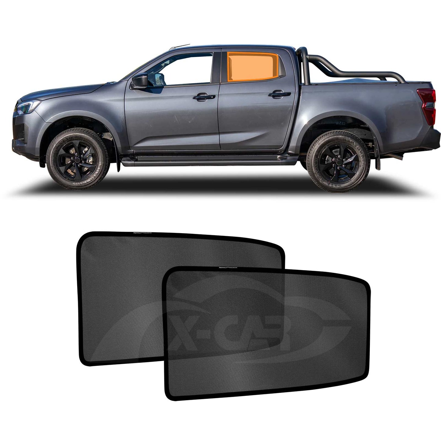 Rear Window Sun Shade for ISUZU D-MAX DMAX Dual Cab 2020-Onwards Car Sun Blind Mesh