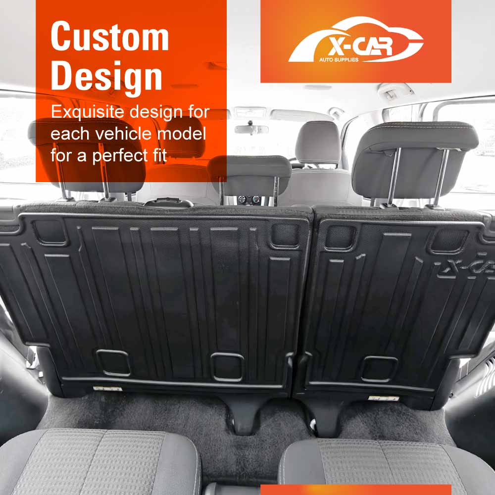 Boot Liners Kick Mats Set for Holden Colorado 7 2012-2016 All Weather Heavy Duty Cargo Car Trunk Back Seat Protector