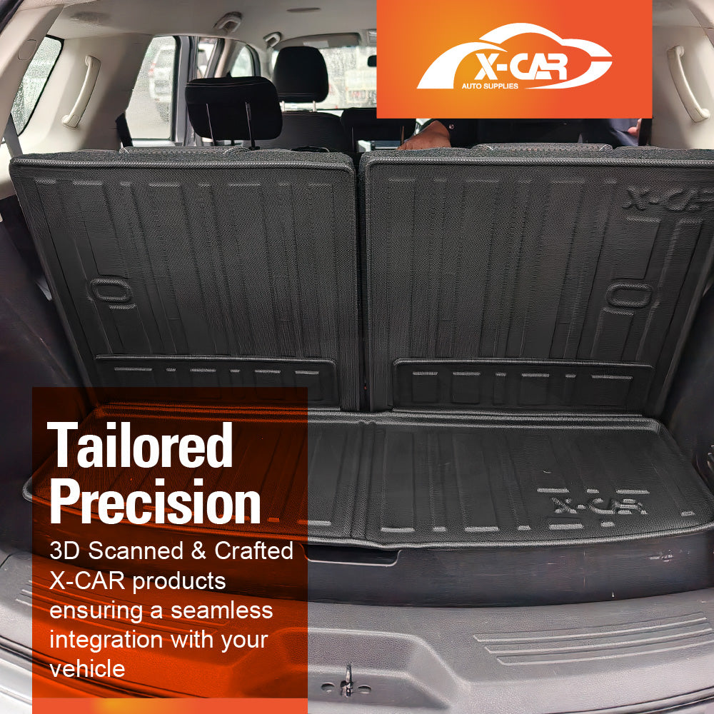 3 Pcs Boot Liners for Isuzu MU-X MUX 2013-2021 All Weather Heavy Duty Cargo Trunk Mat Luggage Tray Car Accessories