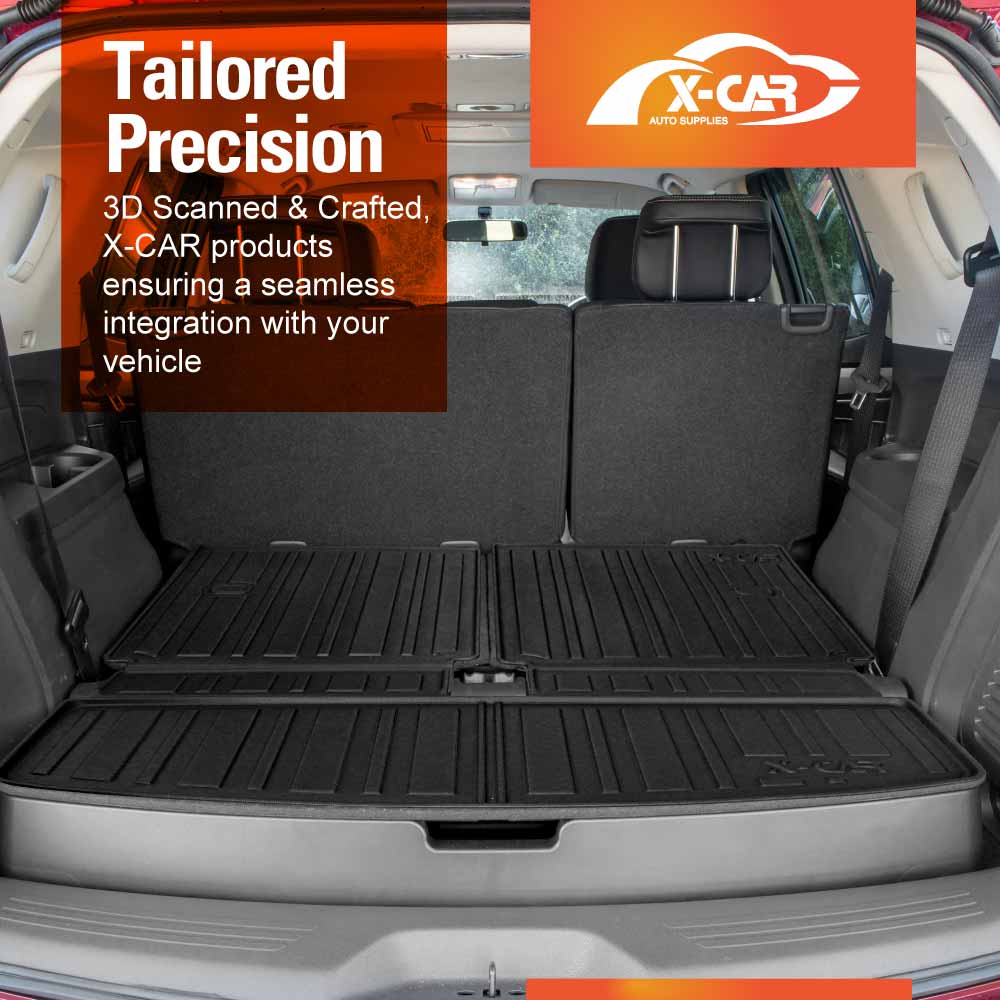 3 Pcs Boot Liners for Isuzu MU-X MUX 2013-2021 All Weather Heavy Duty Cargo Trunk Mat Luggage Tray Car Accessories