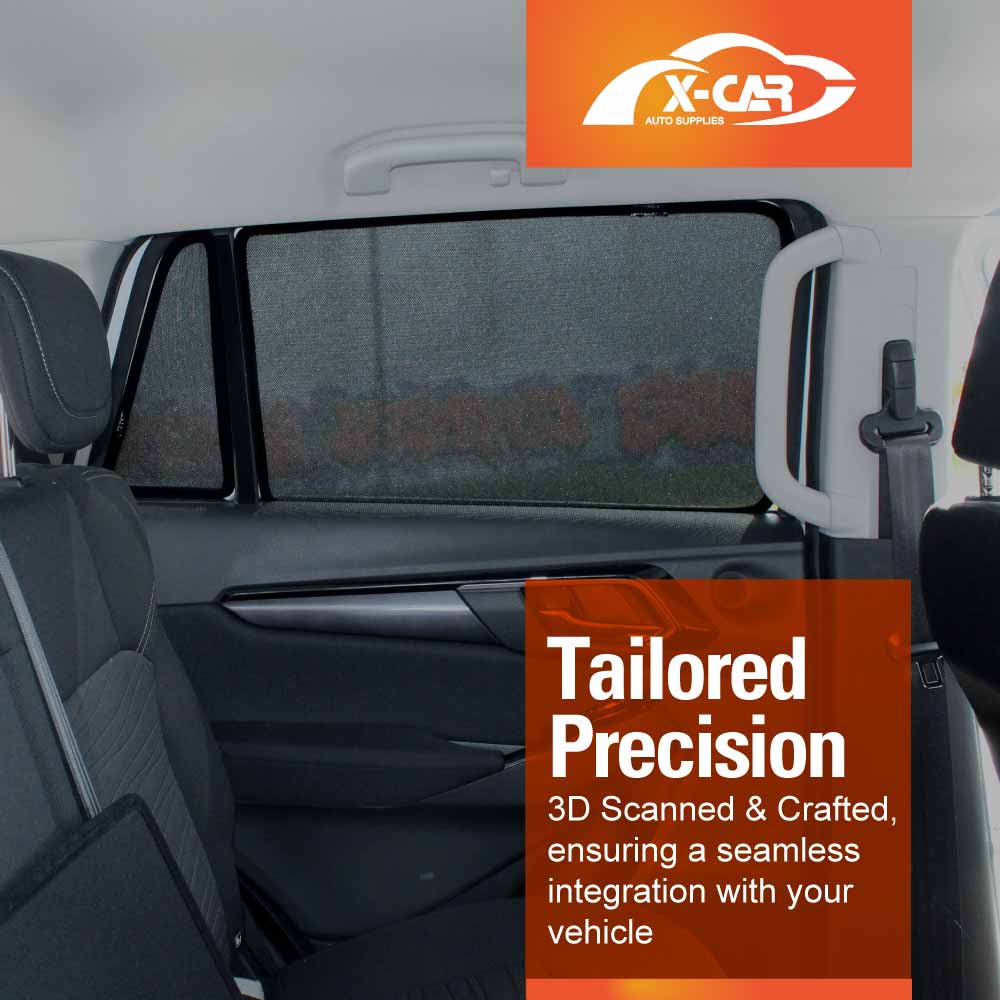 Port Rear Window Sun Shade for Isuzu MU-X MUX 2022-Onwards Car Sun Blind Mesh