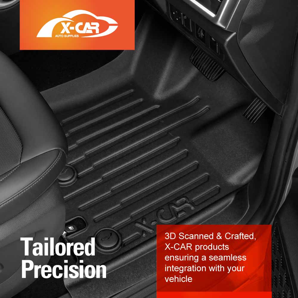 3D Floor Mats for JAC T9 Dual Cab 2024-Onwards Heavy Duty All Weather Car Waterproof Interior Protection Liner Set