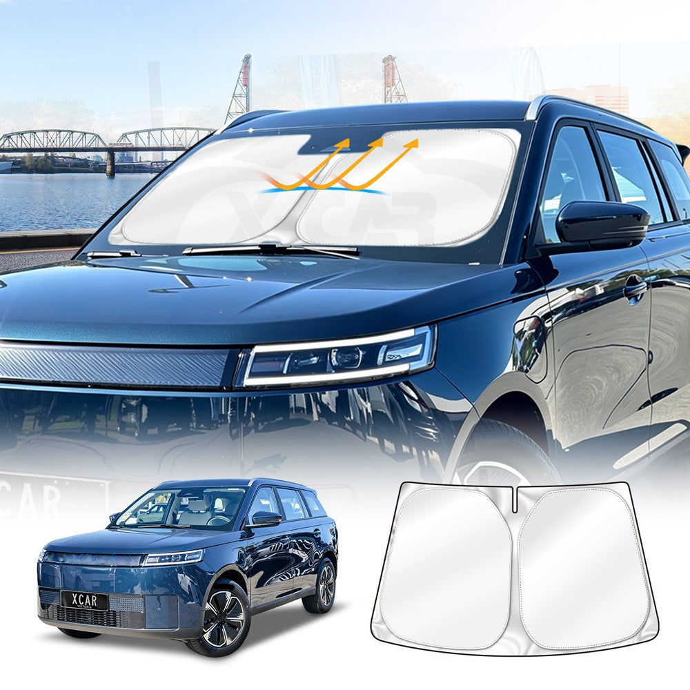 WindScreen Sun Shade for Jaecoo J5 EV 2025-Onwards Blocks UV Rays Foldable Custom Wind Screen Sun Visor Protector