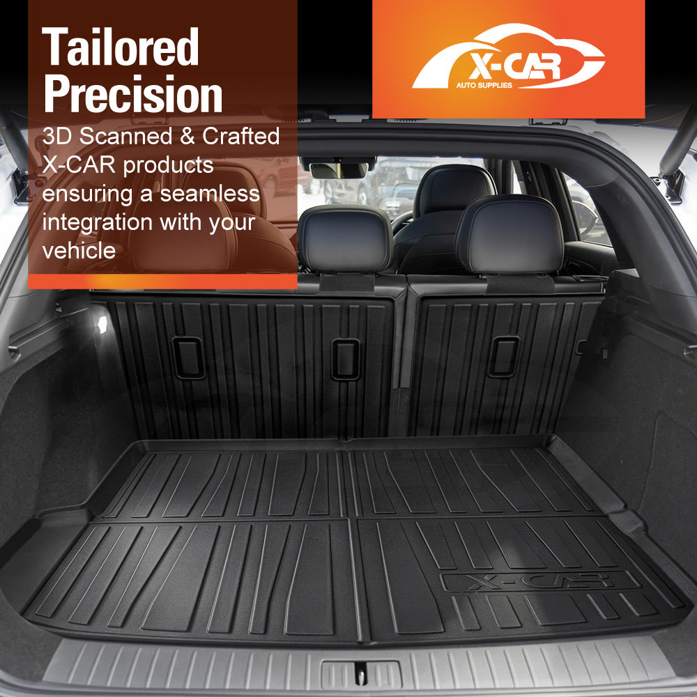 Boot Liner Kick Mats Set for Omoda Omoda 9 2025-Onwards All Weather Heavy Duty Cargo Car Trunk Back Seat Protector