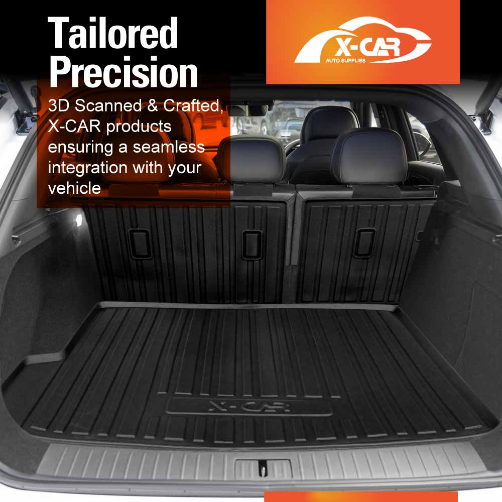 Floor Mats Boot Liner Set for Omoda Omoda 9 2025-Onwards All Weather Heavy Duty Car Trunk Cargo Kick Back Seat Protector Cover