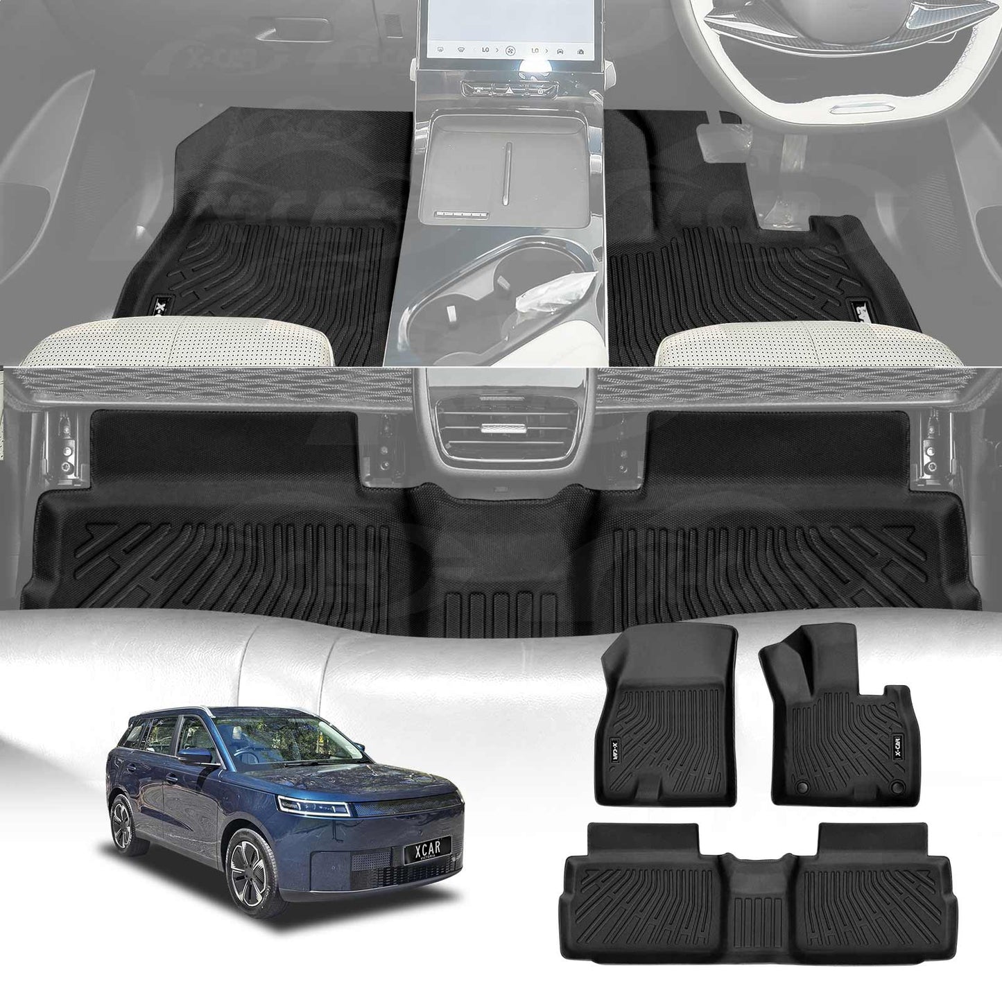 3D Floor Mats for Jaecoo J5 EV 2025-Onwards Heavy Duty All Weather Car Mats Carpet Liner Set