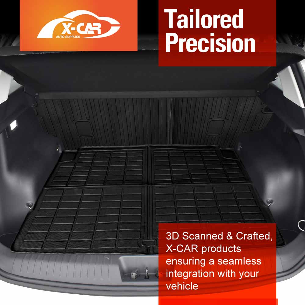 Boot Liner Kick Mats Set for Jaecoo J5 EV 2025-Onwards All Weather Heavy Duty Cargo Car Trunk Back Seat Protector
