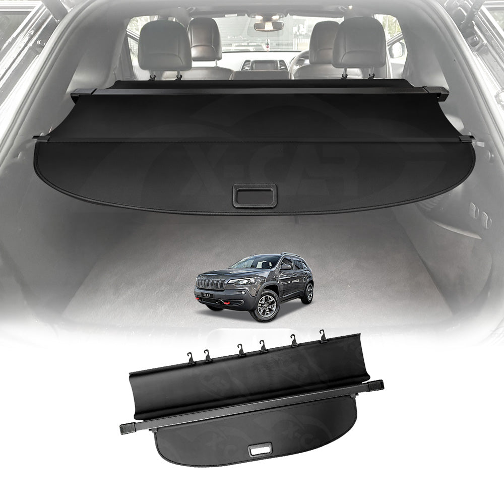 Retractable Cargo Cover for Jeep Cherokee KL Series 2014-2022 Rear Rack Partition Shelter Canvas Trunk Luggage Security Shield Shade