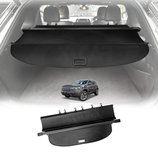 Retractable Cargo Cover for Jeep Cherokee KL Series 2014-2022 Rear Rack Partition Shelter Canvas Trunk Luggage Security Shield Shade