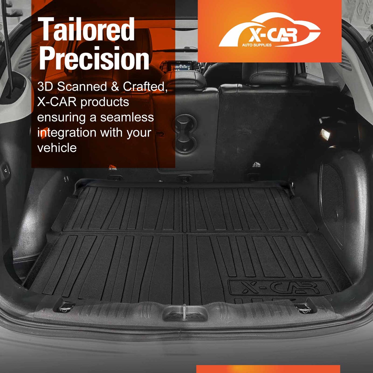 Boot Liner for Jeep Compass 2017-2025 All Weather Heavy Duty Cargo Trunk Cover Mat Luggage Tray Car Accessories