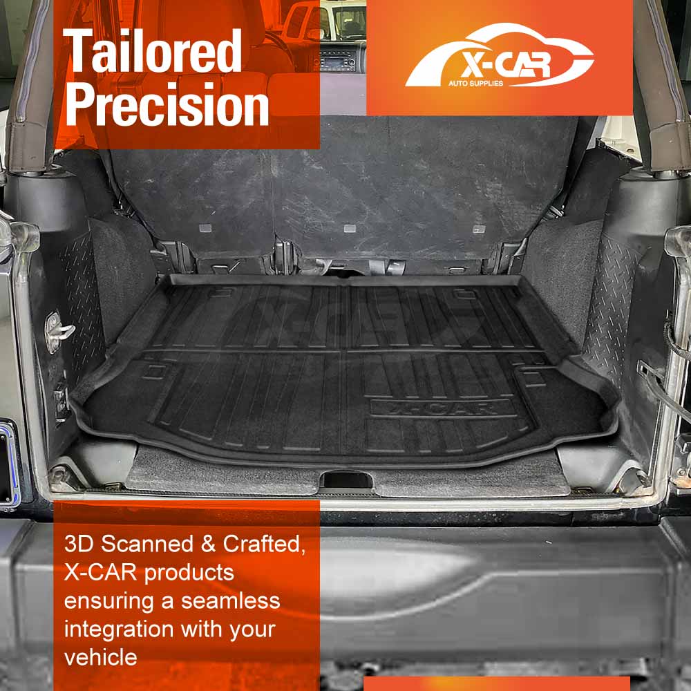 Boot Liner for Jeep Wrangler JK Series 4-Door 2007-2018 All Weather Heavy Duty Cargo Trunk Cover Mat Luggage Tray Car Accessories