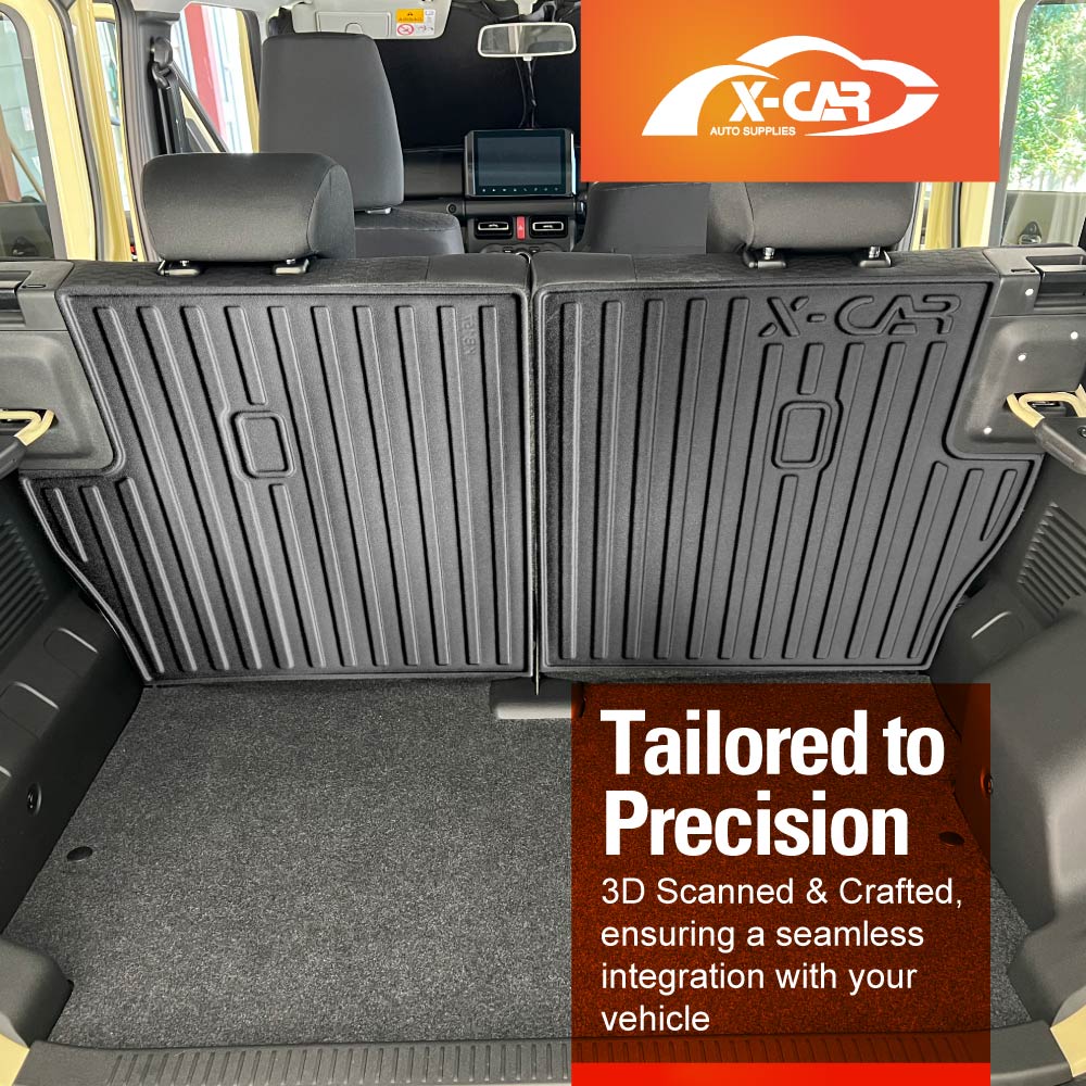 Floor Mat Boot Liner Back Seat Protector for Suzuki Jimny XL 5-Door 2023-2025 Manual Transmission Heavy Duty Cargo Car Trunk Kick Mats Cover