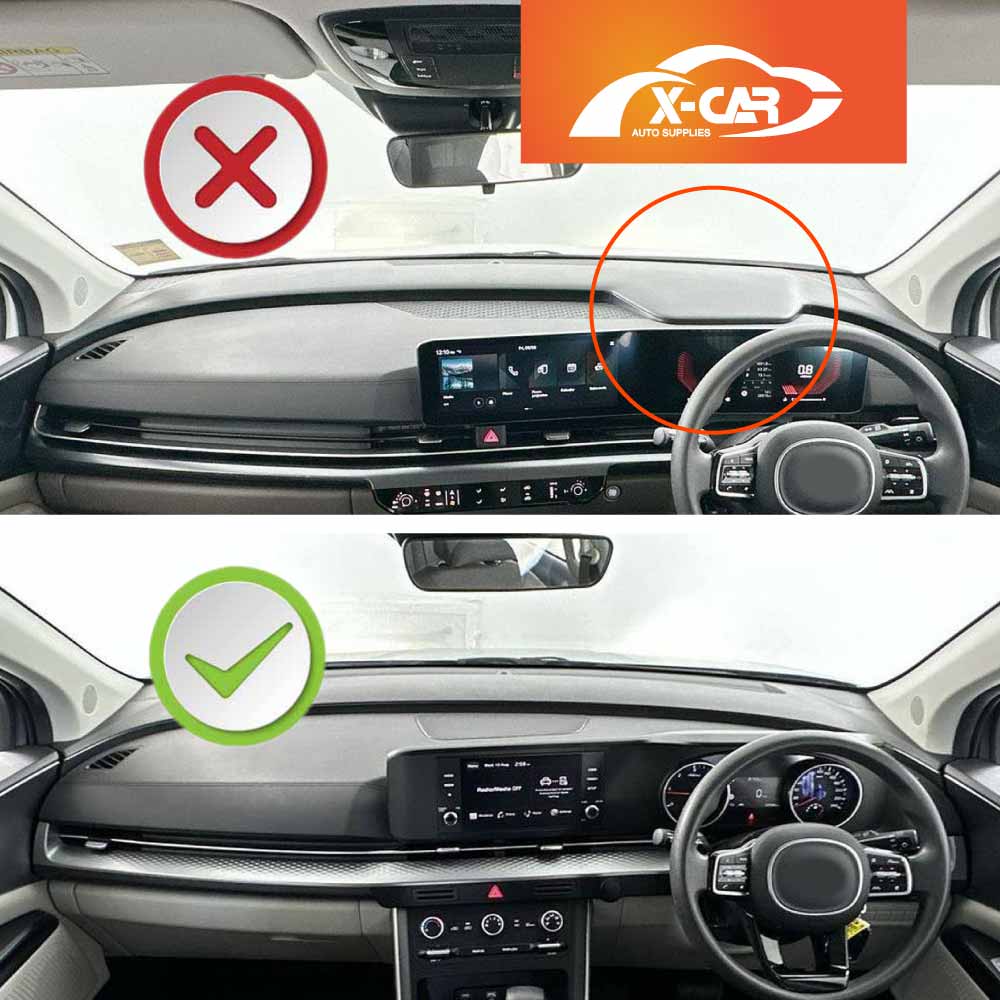 Dash Mats for Kia Carnival KA4 Series 2020-Onwards Non-Slip Microfiber Pad Cover Interior Accessories