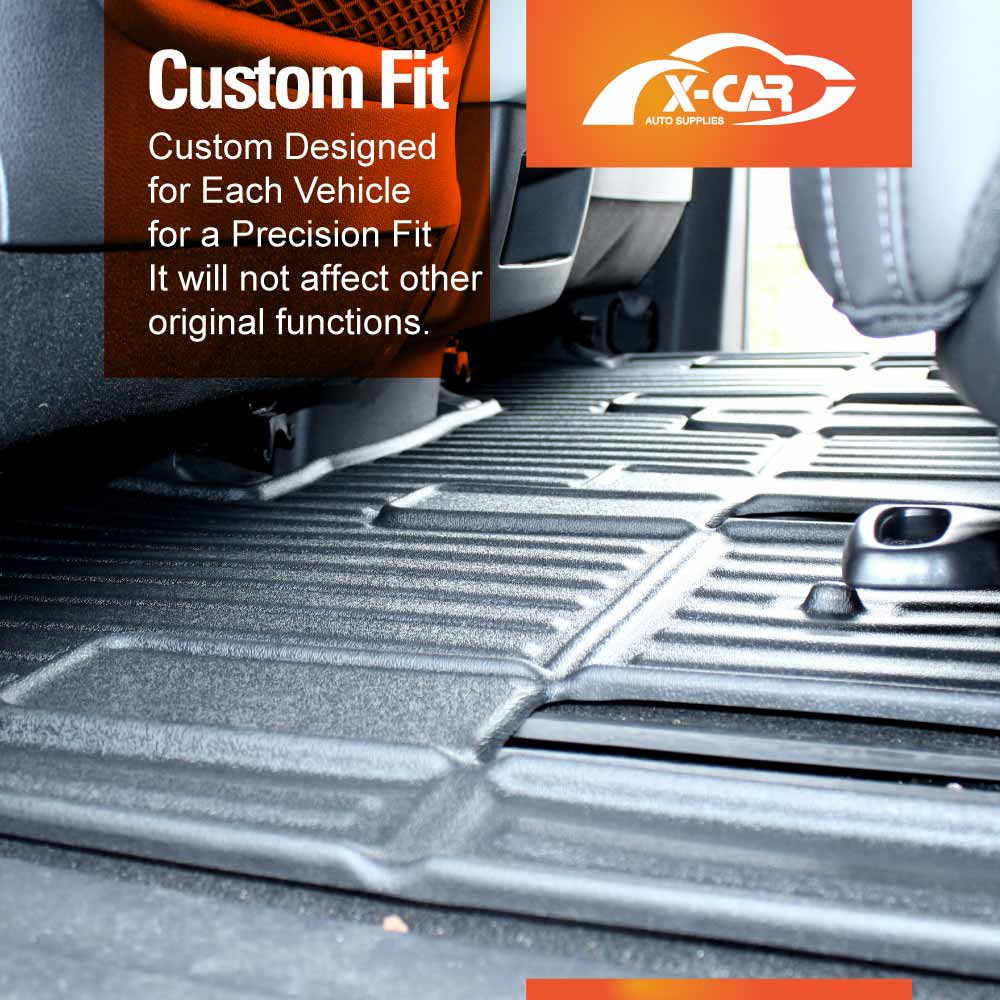 Front Rear Floor Mats Boot Liner for Kia Carnival KA4 Hybrid 2020-Onwards All Weather Heavy Duty Cargo Car Trunk Luggage Tray