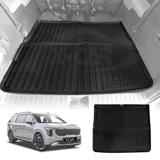 Boot Liner for Kia Carnival 2014-Onwards Heavy Duty Cargo Trunk Mat with Third Row Seats Folded
