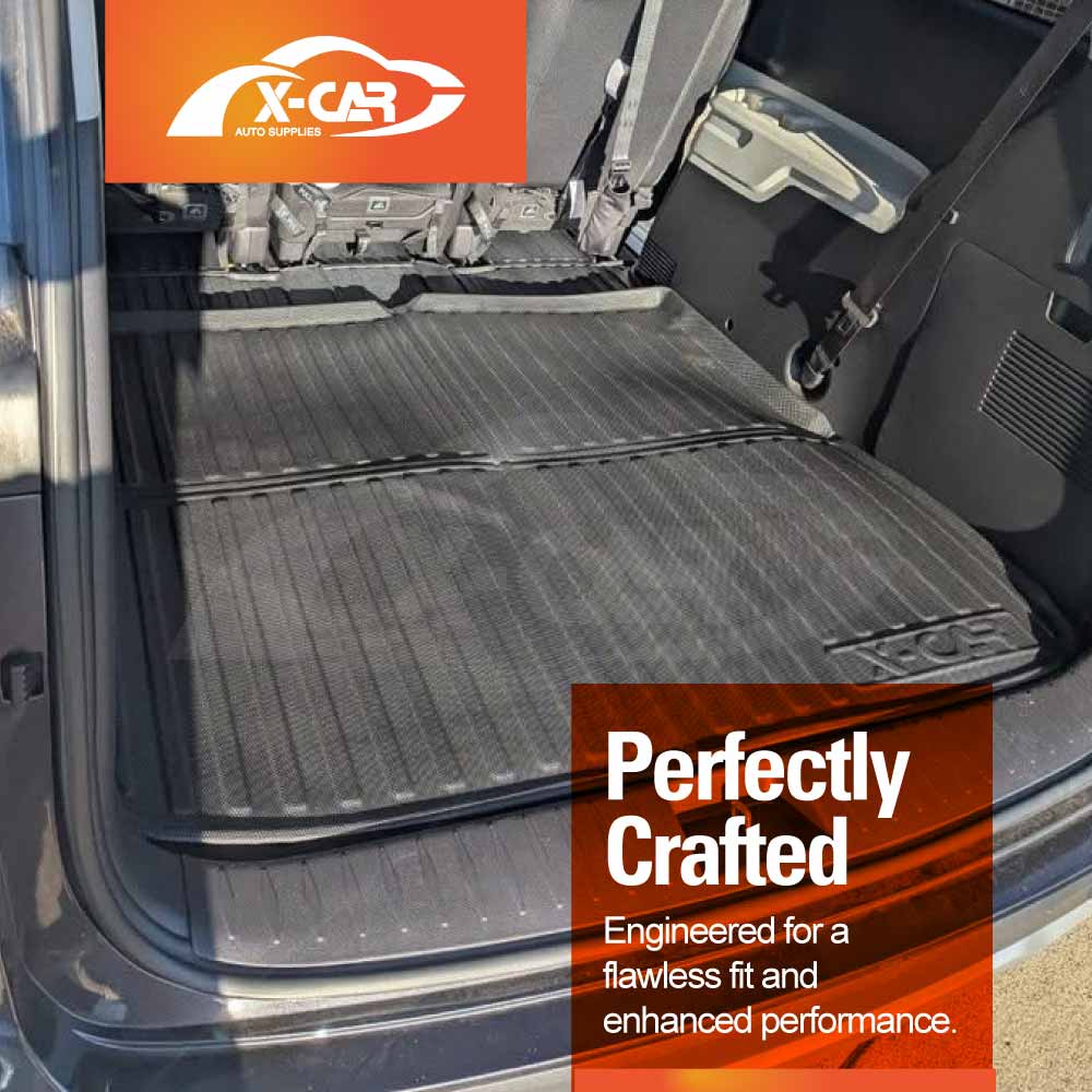 Boot Liner for Kia Carnival 2014-Onwards Heavy Duty Cargo Trunk Mat with Third Row Seats Folded