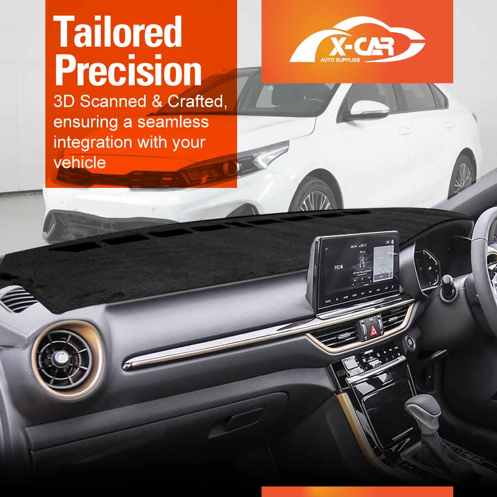 Dash Mat for Kia Cerato Hatch & Sedan 2018-2024 Non-Slip Microfiber Pad Cover Interior Accessories