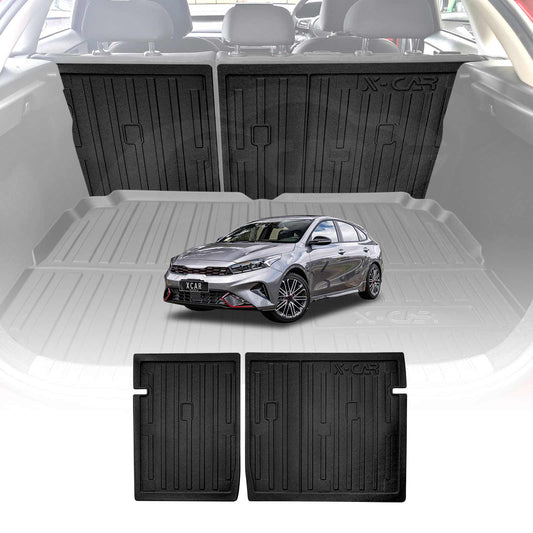 Back Seat Protector for Kia Cerato Hatch 2018-2024 All Weather Heavy Duty Car Seat Kick Mats Cover