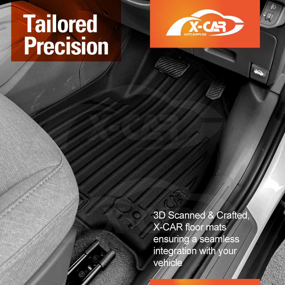 Floor Mats Boot Liner Set for Kia EV3 2025-Onwards All Weather Heavy Duty Car Trunk Cargo Kick Mats Back Seat Protector Cover