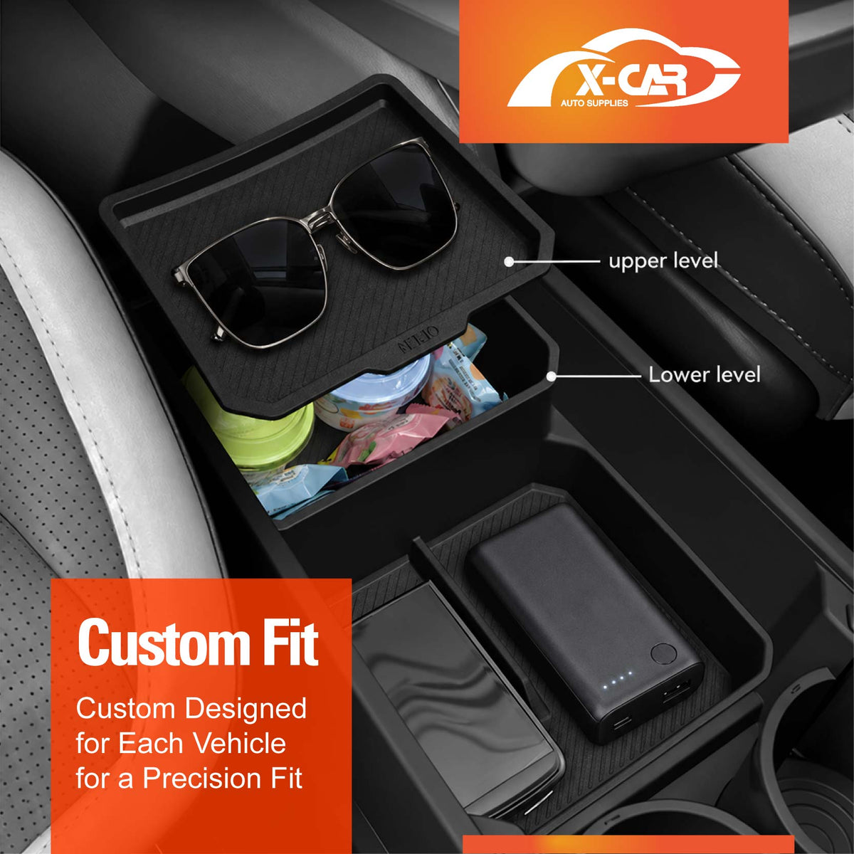 Centre Console Organiser Set for Kia EV4 2025-Onwards Armrest Tray Storage Box Cup Holder Car Interior Accessories