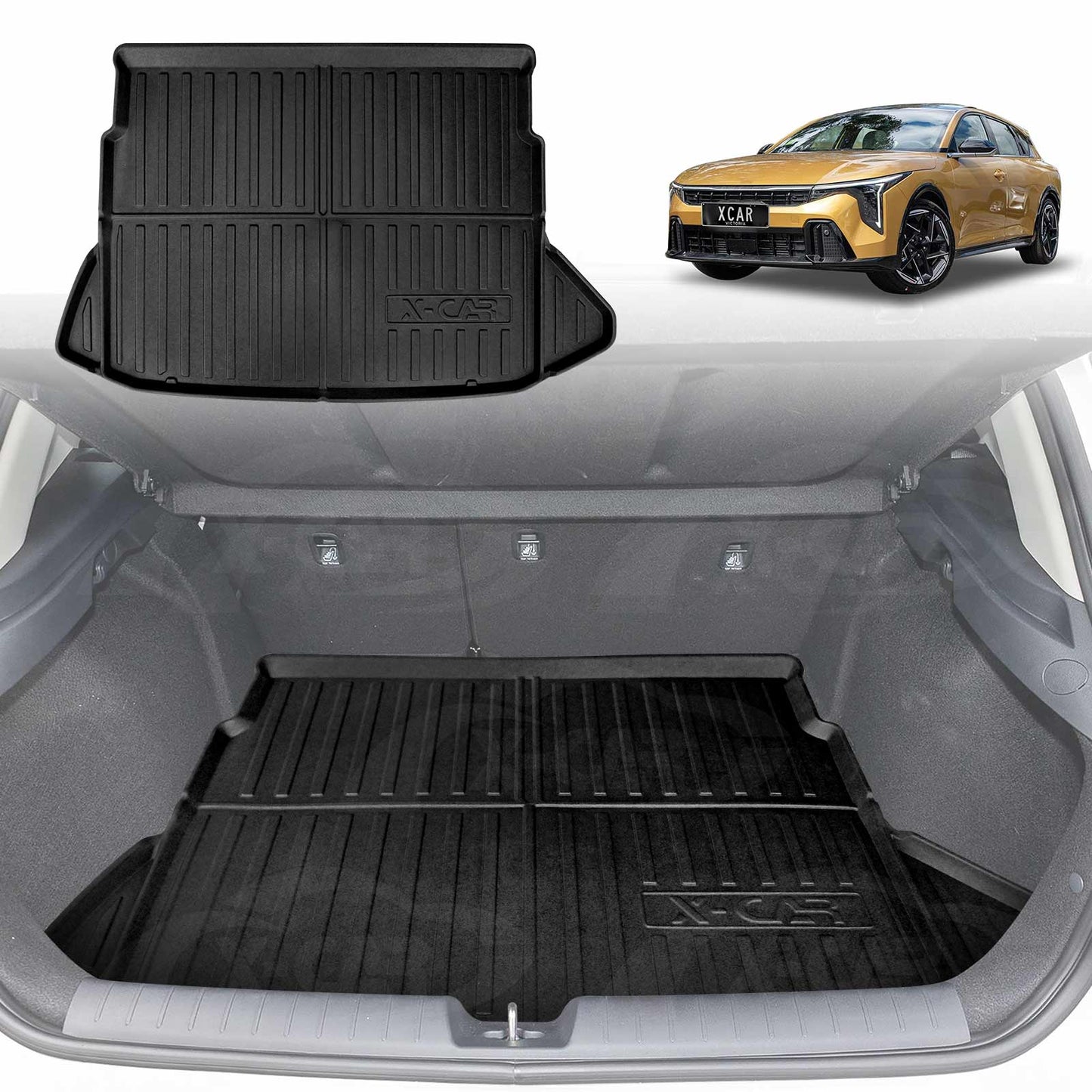 Boot Liner for Kia K4 Hatch 2024-Onwards Without Subwoofer All Weather Heavy Duty Cargo Trunk Cover Mat Luggage Tray Car Accessories