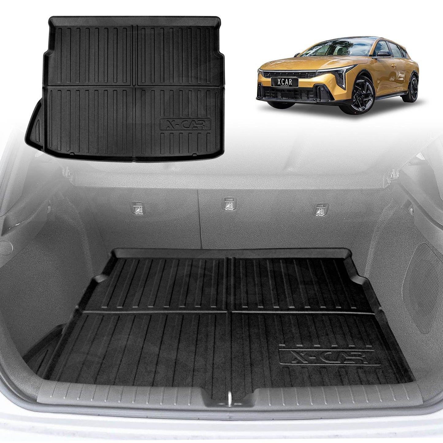 Boot Liner for Kia K4 Hatch 2024-Onwards With Subwoofer All Weather Heavy Duty Cargo Trunk Cover Mat Luggage Tray Car Accessories