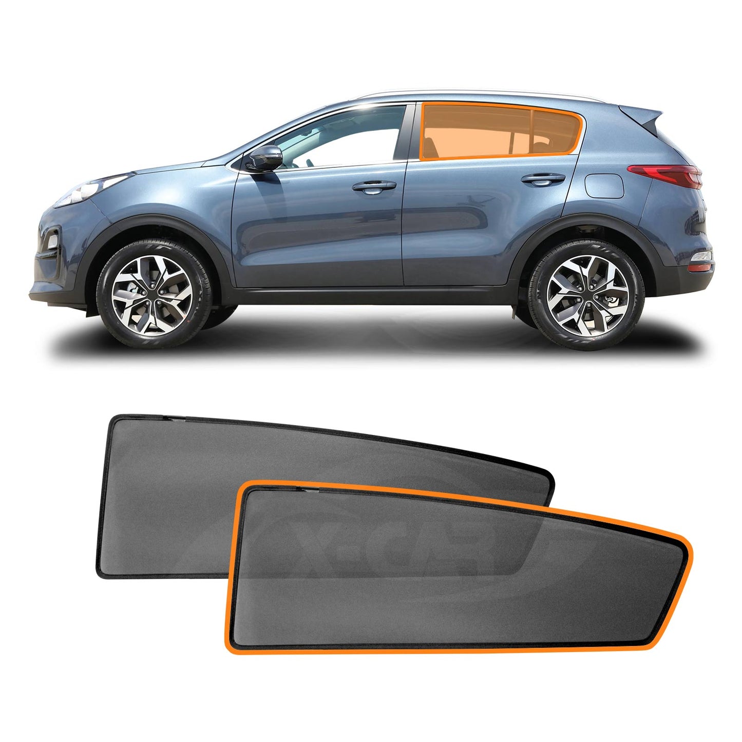 Rear Window Sun Shade for Kia Sportage 2015-2022 QL Series Car Sun Blind Mesh