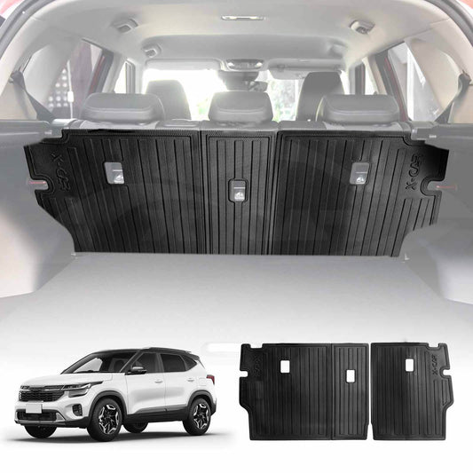 Back Seat Protector for Kia Seltos 2019-Onwards All Weather Heavy Duty Car Seat Kick Mats Cover Accessories