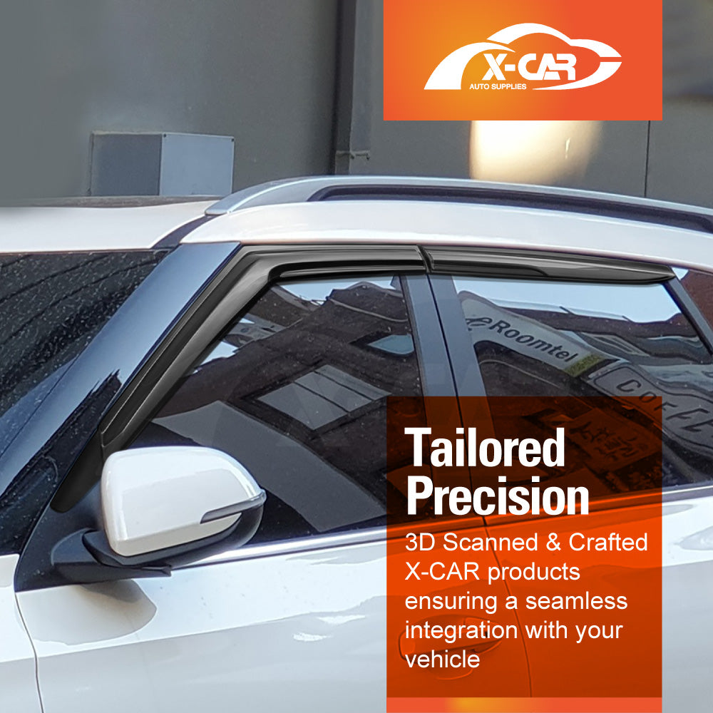 Weathershields for Kia Seltos 2019-Onwards Car Weather Shields Wind Deflectors Window Sun Visor 4-Piece Set