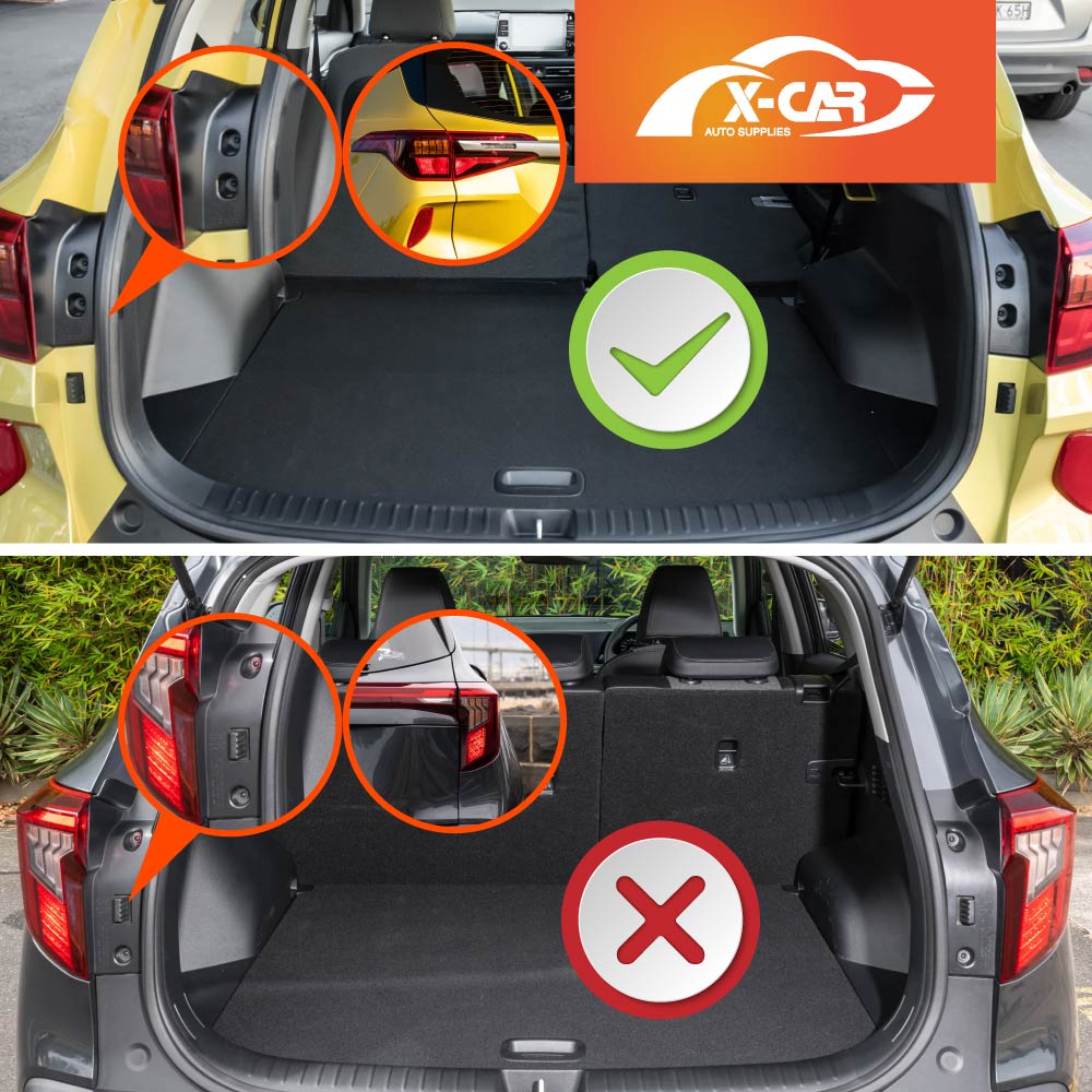 Boot Liner Back Seat Protector Combo for Kia Seltos 2019-2022 Heavy Duty Car Kick Mats Cover Cargo Trunk Mat