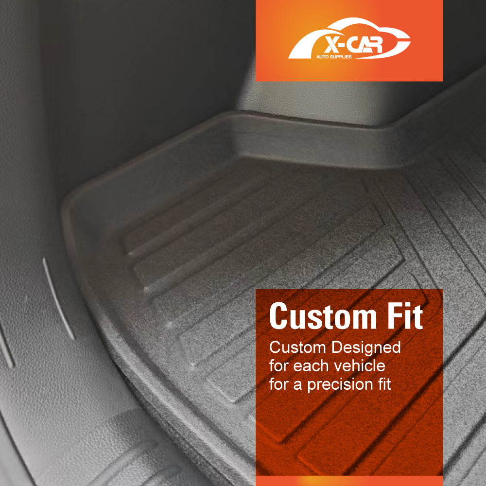 3D Floor Mats Boot Liner Set for  Kia Seltos 2019-2022 All Weather Heavy Duty Cargo Car Trunk Luggage Tray