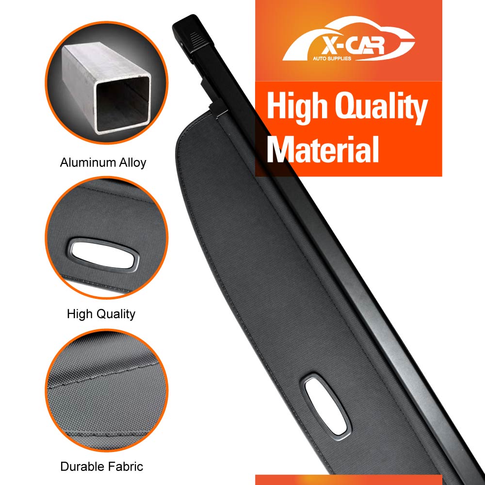 Retractable Cargo Cover for Audi Q7 SQ7 2015-2025 Rear Rack Partition Shelter Canvas Trunk Luggage Security Shield Shade