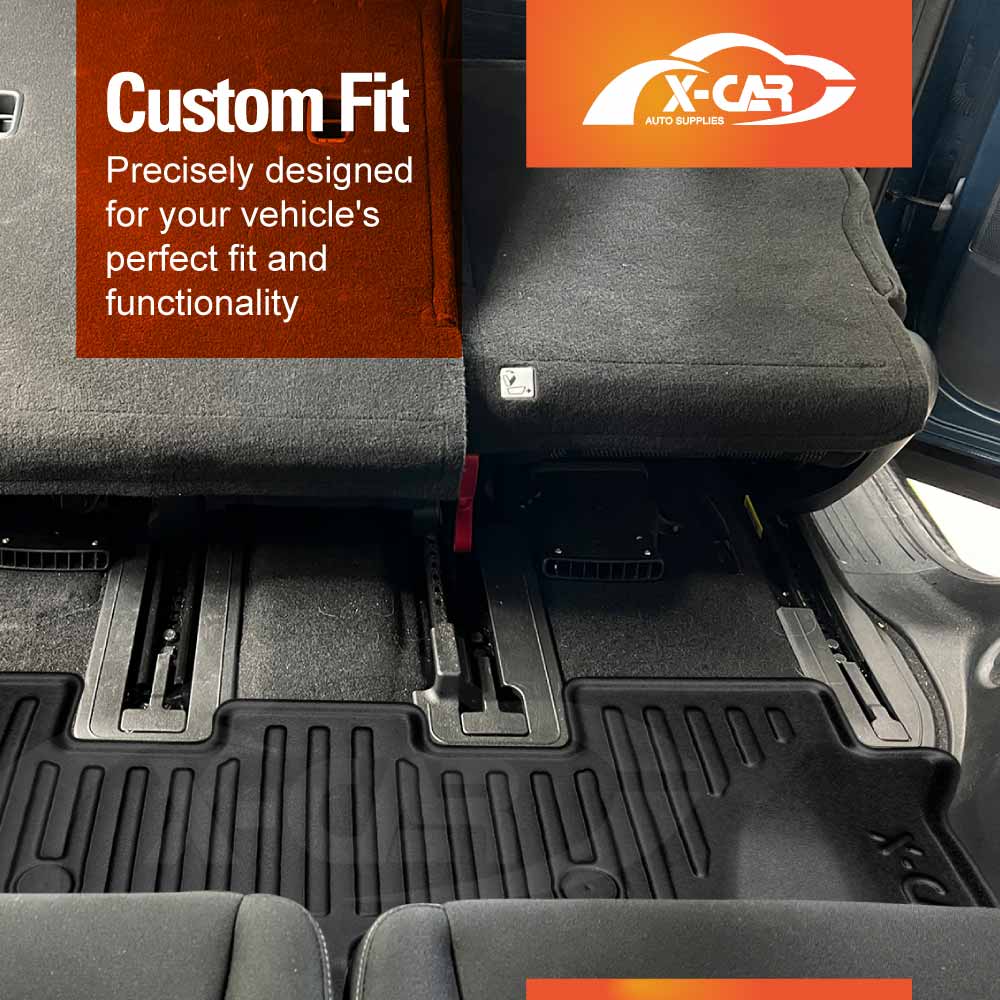 3D Floor Mats Boot Liner Set for Kia Sorento 2020-Onwards All Weather Heavy Duty Cargo Car Trunk Luggage Tray