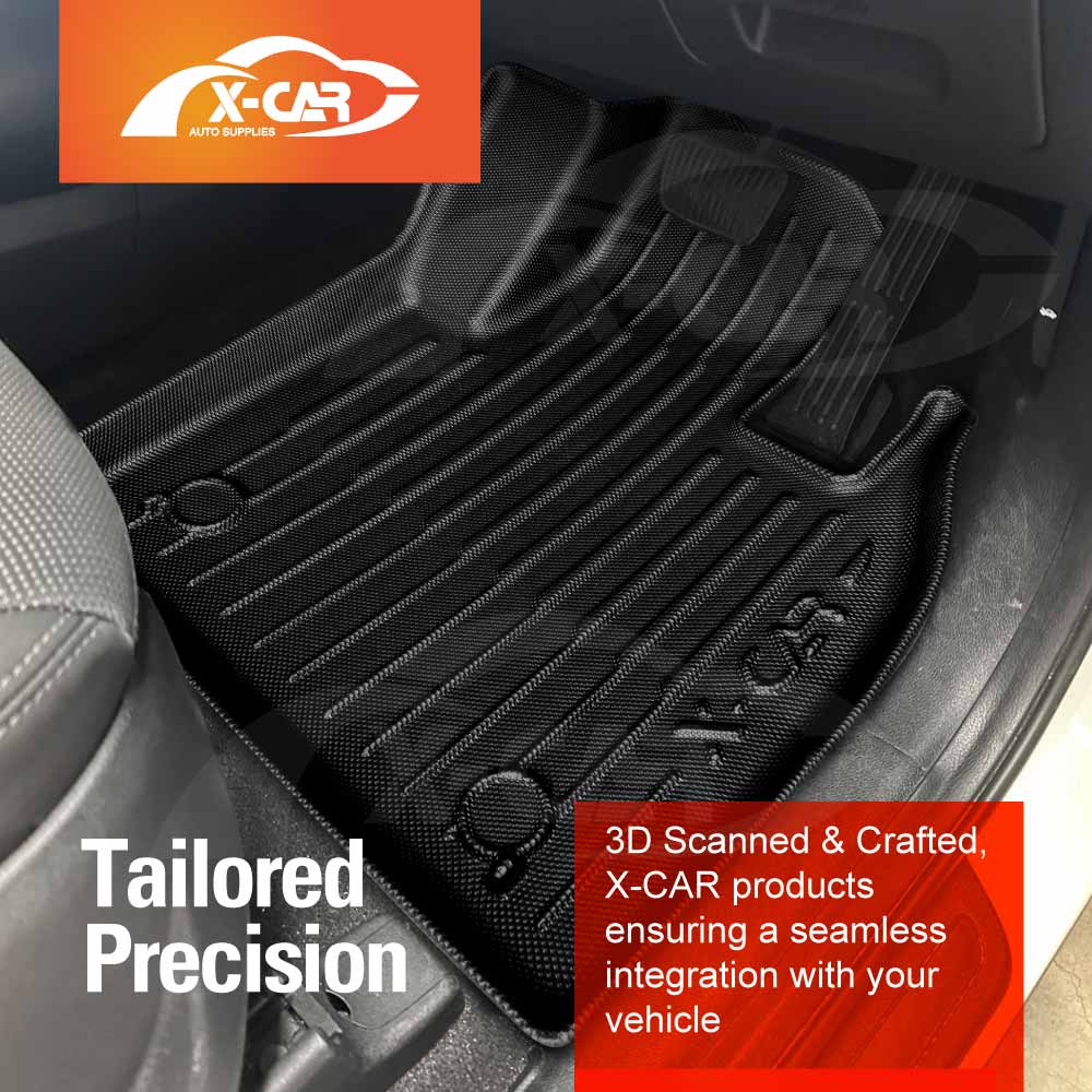 3D Floor Mats Boot Liner Set for Kia Sorento UM Series 2015-2020 All Weather Heavy Duty Cargo Kick Back Seat Protector Cover