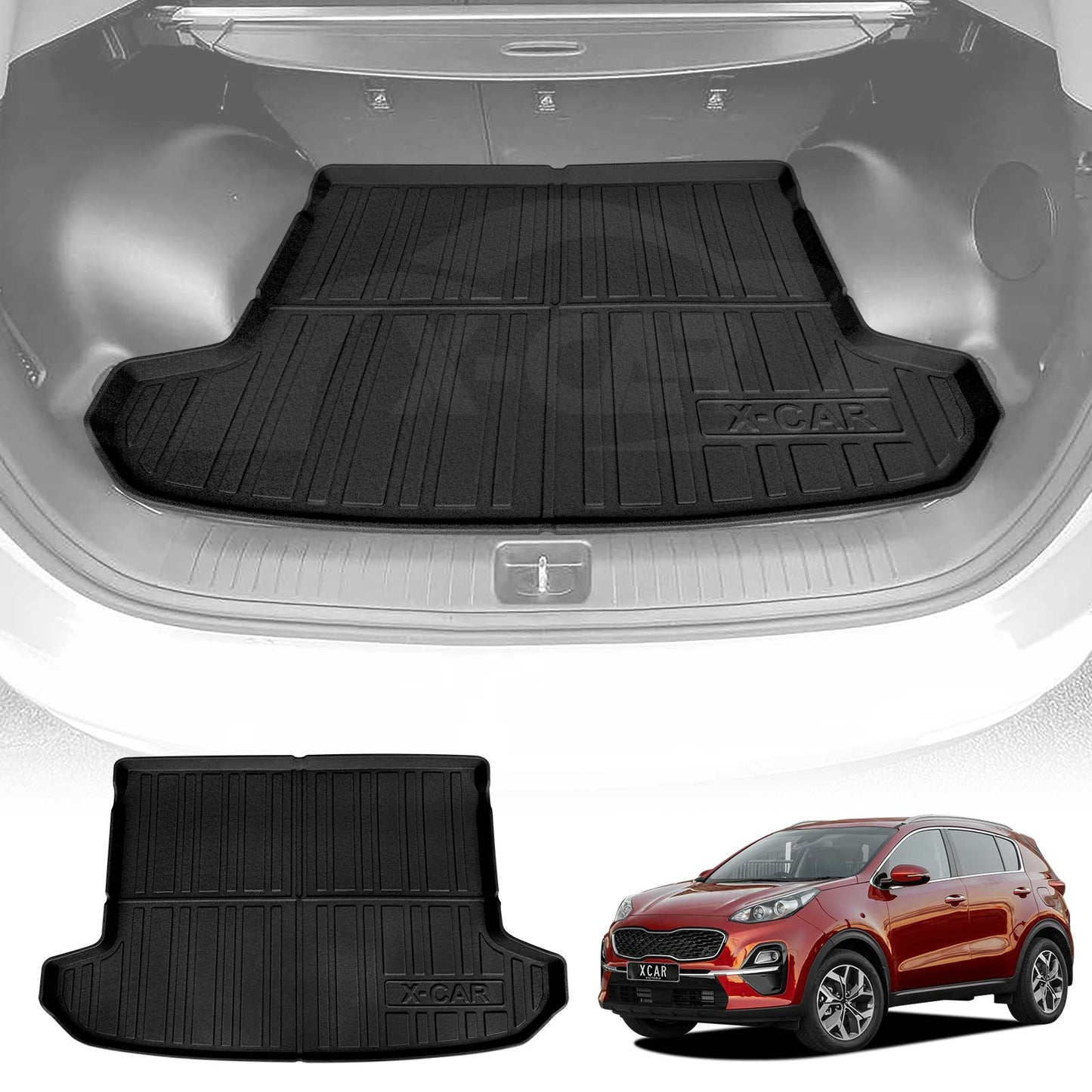 Boot Liner for Kia Sportage 2015-2022 All Weather Heavy Duty Cargo Trunk Mat Luggage Tray