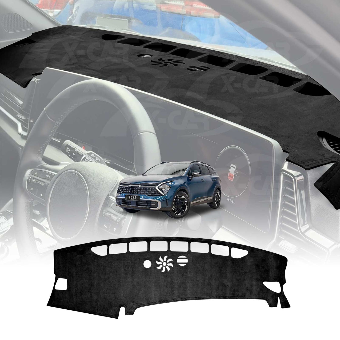 Dash Mat for Kia Sportage NQ5 2021-Onwards Microfiber Non-Slip Pad Cover Interior Accessories