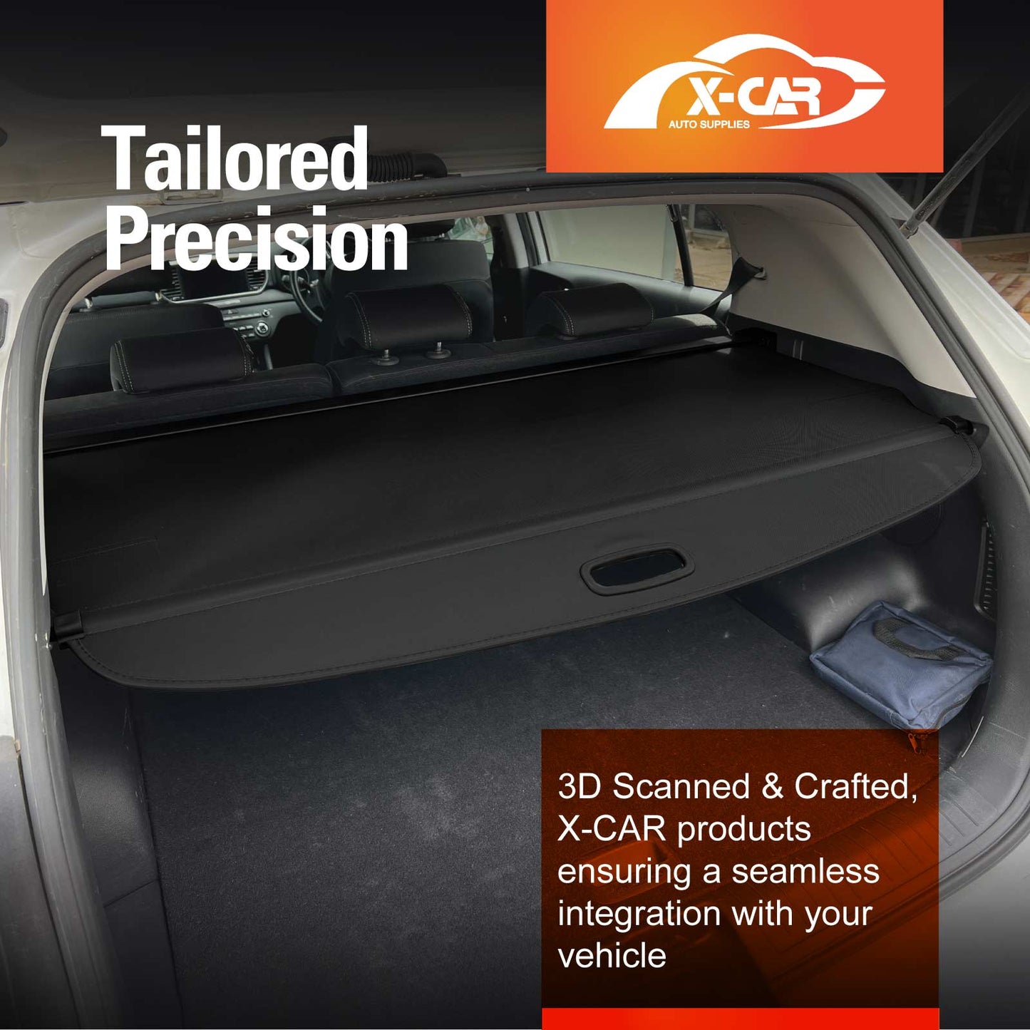 Retractable Car Trunk Shade Rear Cargo Security Shield Luggage Cover for Kia Sportage 2011-2021